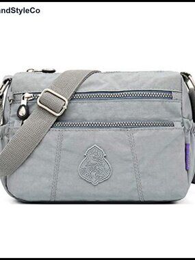 Waterproof Nylon Crossbody Shoulder Bag Women Lightweight Travel Work Purse